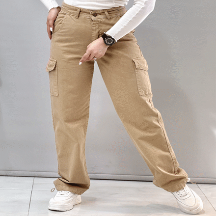 تصویر  شلوار کارگو کتان zara