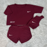 تصویر  ست3تیکه ورزشی(کراپ+شورتک+نیم تنه)