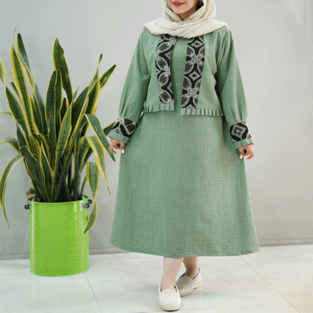 تصویر  کت و سرافون جلو خرجکار شانتون