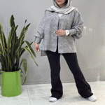 تصویر  شومیز شانتون دکمه نگینی