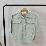 تصویر  مانتو اسپرت کتان