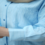 تصویر  شومیز مانتویی جلو دکمه تک جیب