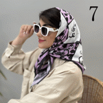 تصویر  مینی اسکارف طرحدار بنفش/یاسی