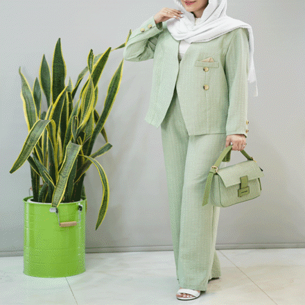 تصویر  کت و شلوار شانتون جلوباز