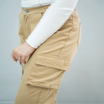 تصویر  شلوار کتان مام جیب دار