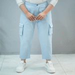 تصویر  شلوار کتان مام جیب دار