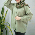 تصویر  مانتو شانتون تک جیب