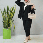 تصویر  ست کت و شلوار جیب نما