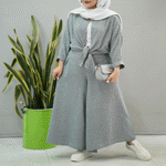 تصویر  شومیز و دامن شلواری آکسفورد