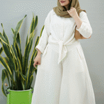 تصویر  شومیز و دامن شلواری آکسفورد