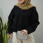 تصویر  کت لینن دو جیب