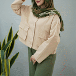 تصویر  کت لینن دو جیب