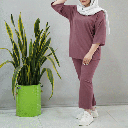 تصویر  ست شومیز و شلوار کریشه