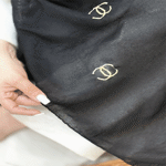 تصویر  شال لینن گلدوزی