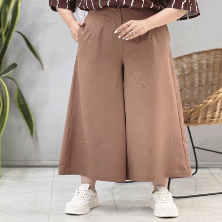 تصویر  شلوار واید لگ کرپ نخ