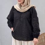 تصویر  شومیز خامه دوزی جلوبسته