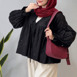 تصویر  شومیز خامه دوزی جلو گره ای