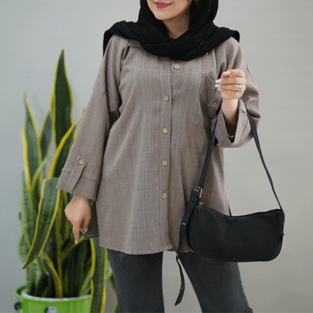 تصویر  مانتو توکی بغل چاک