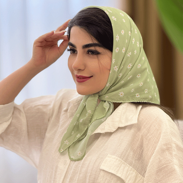 تصویر  مینی اسکارف بابونه