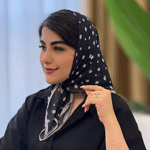تصویر  مینی اسکارف بابونه