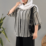 تصویر  شومیز قلاب بافی جلو باز