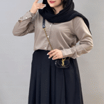 تصویر  مانتو ساتن