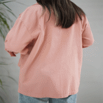 تصویر  کت لینن آستین بندی