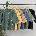 تصویر  شومیزجلو بسته گل گچی