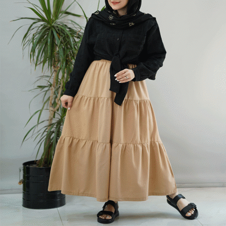 تصویر  دامن لینن