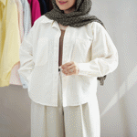 تصویر  شومیز لینن دوجیب