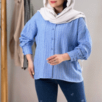 تصویر  شومیز لینن جلودکمه