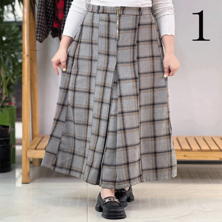 تصویر  دامن کشمیر جلو زیپ