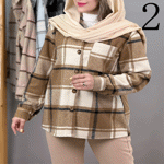 تصویر  شکت چهارخونه تک جیب