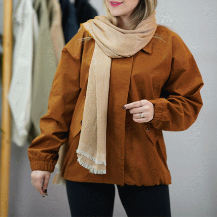 تصویر  بامبر کتان جلو زیپ