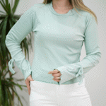 تصویر  بلوز فانریپ آستین پاپیون