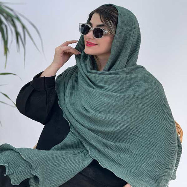 تصویر  شال پلیسه نوار لمه