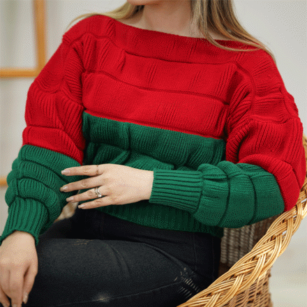 تصویر  کراپ بافت دورنگ