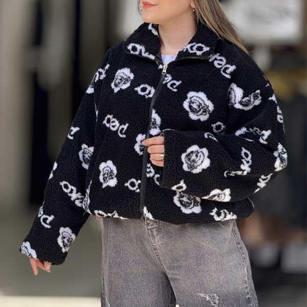 تصویر  سویشرت تدی طرحدار