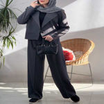 تصویر  کت کراپ و شلوار