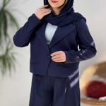 تصویر  کت کراپ و شلوار