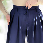 تصویر  شلوار بگ بزیاق کمربندی