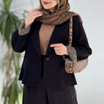 تصویر  مانتو کتی آستین پلنگی