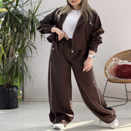 تصویر  سویشرت و شلوار گتردار