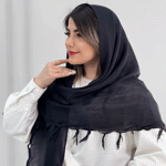 تصویر  روسری نخی سه گوش