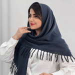 تصویر  روسری نخی سه گوش