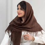 تصویر  روسری نخی سه گوش