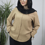 تصویر  شومیز شانتون آستین بندی
