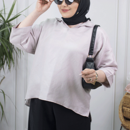 تصویر  شومیز یقه کوبایی