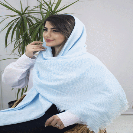 تصویر  شال پفکی لمه