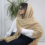 تصویر  شال پفکی لمه